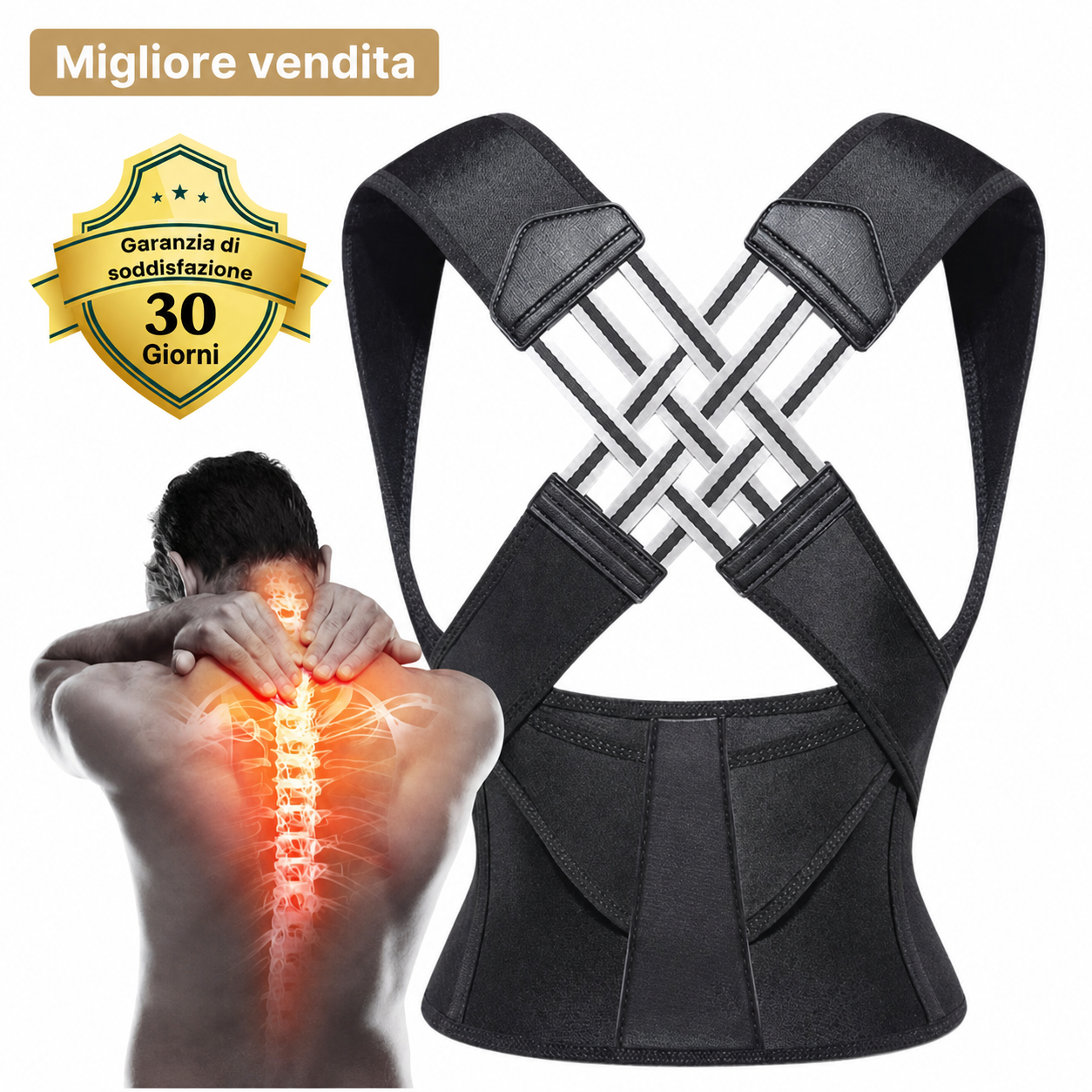 Cintura Monverio - Allevia i dolori alla schiena e migliora la postura